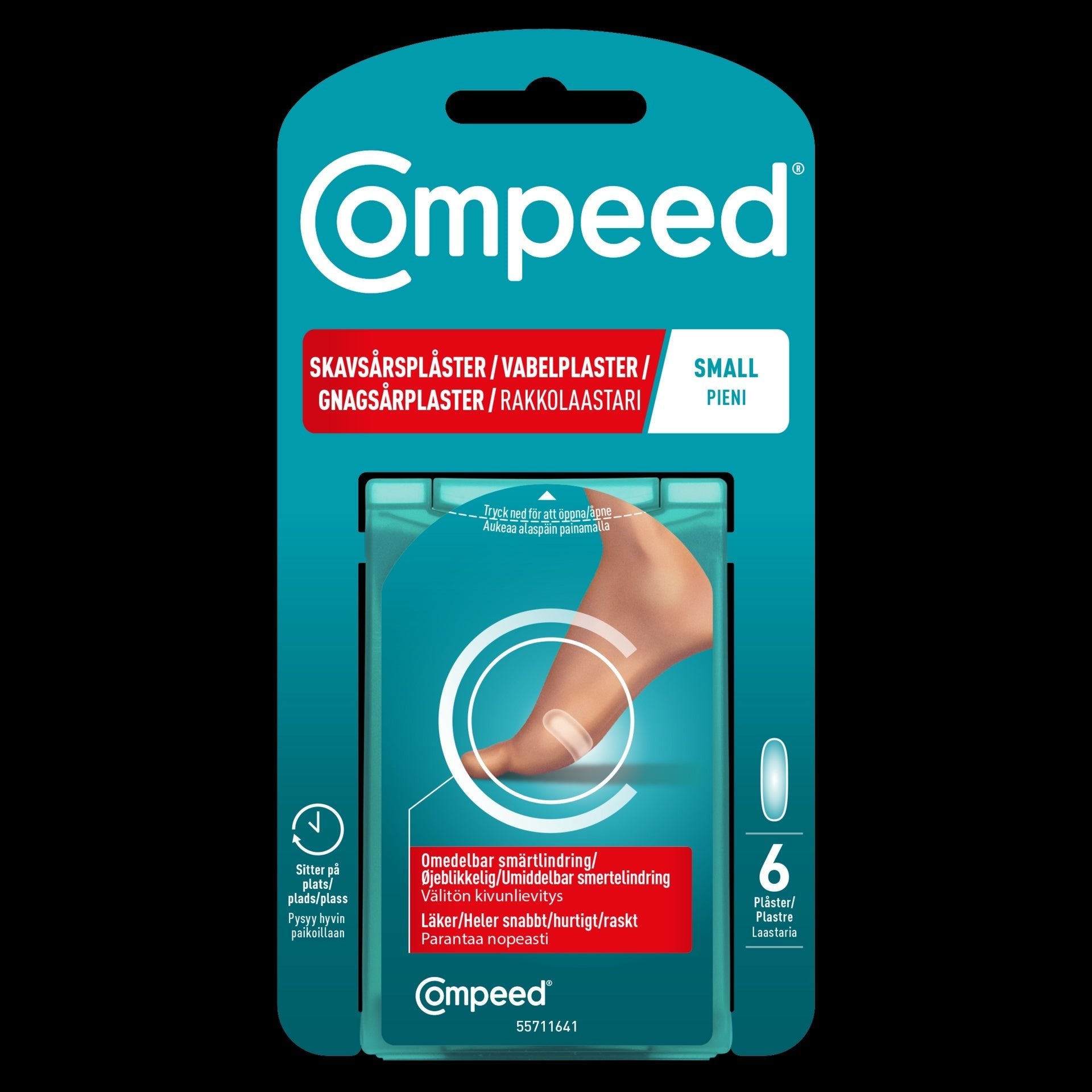 COMPEED Abrasion Plaster Small 6 pcs
