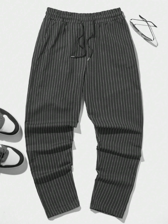 Cottnline Men Striped Print Pants - Lolli World Marketplace