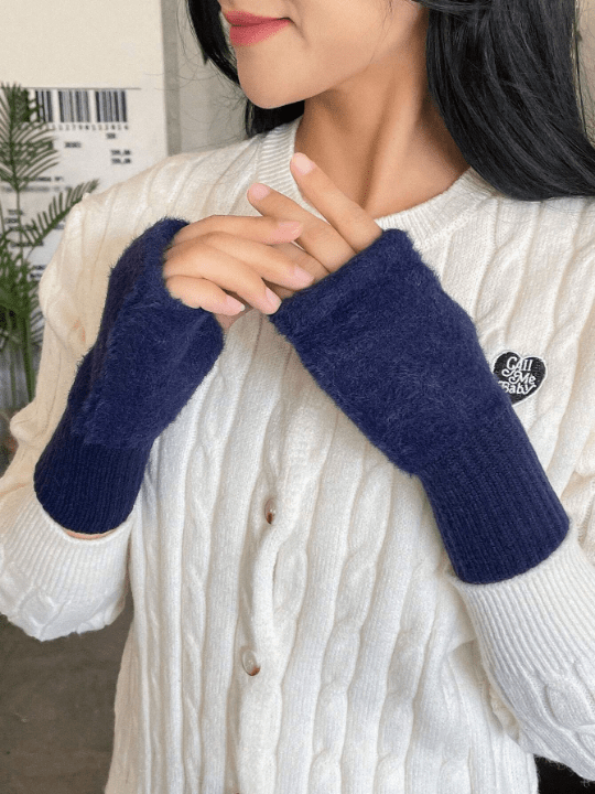DAZY Blue Regular Knit Warm Gloves - Lolli World Marketplace