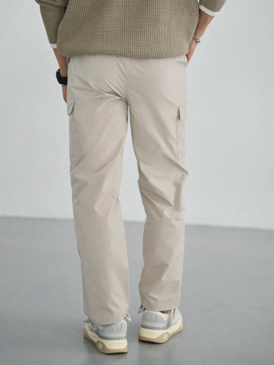 DAZY Men's Plain Flip Pocket Casual Straight Pants - Lolli World Marketplace