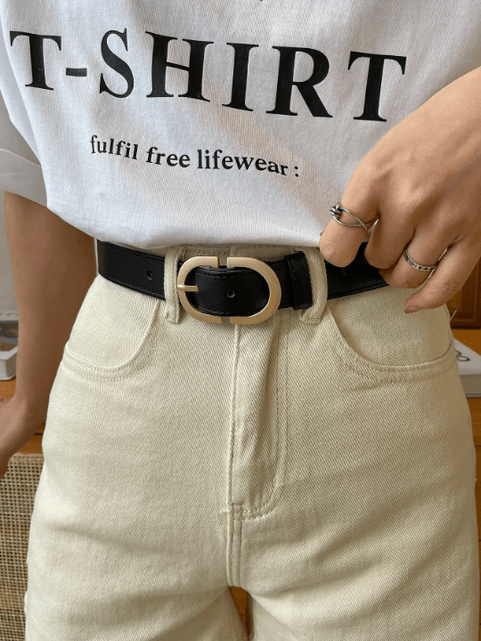 DAZY Oval Buckle Belt - Lolli World Marketplace