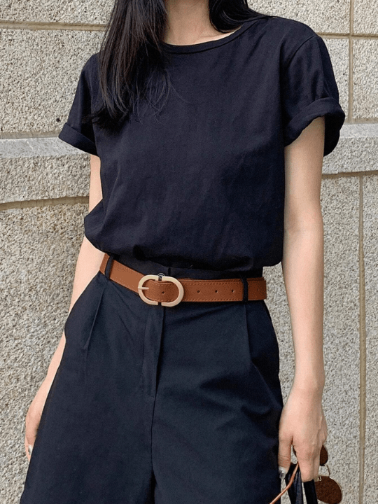 DAZY Stitch Detail Buckle Belt - Lolli World Marketplace