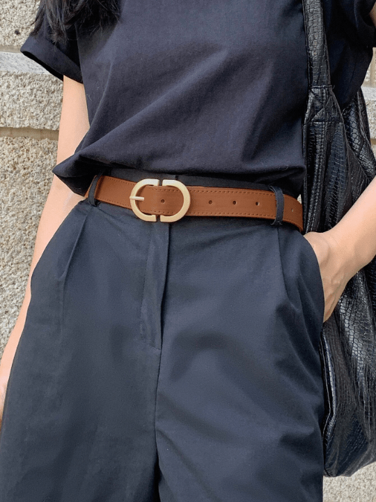 DAZY Stitch Detail Buckle Belt - Lolli World Marketplace
