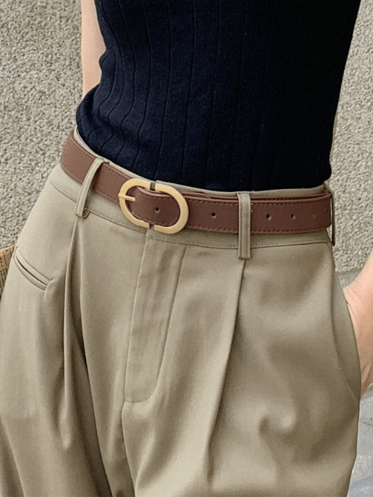 DAZY Stitch Detail Buckle Belt - Lolli World Marketplace