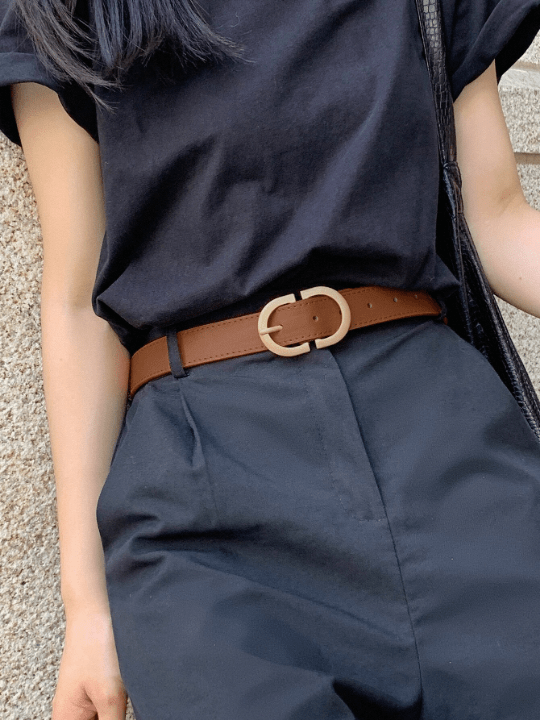 DAZY Stitch Detail Buckle Belt - Lolli World Marketplace