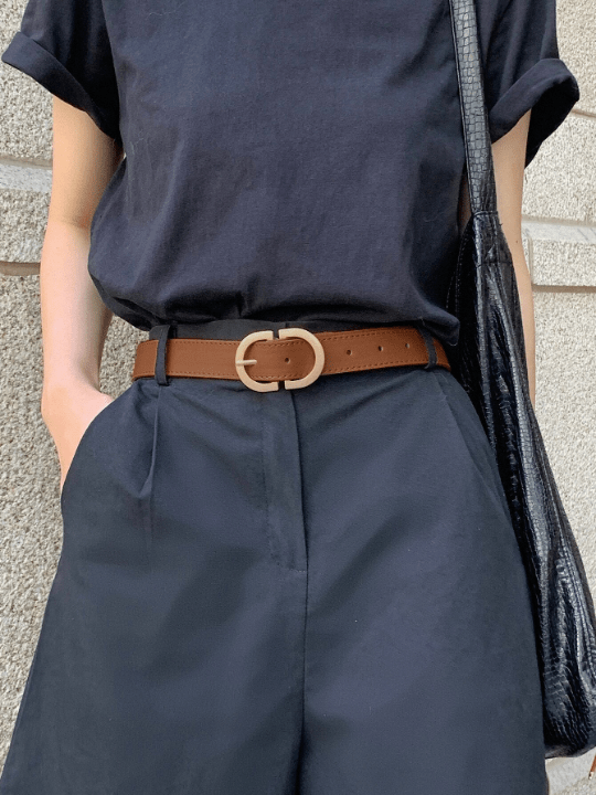 DAZY Stitch Detail Buckle Belt - Lolli World Marketplace