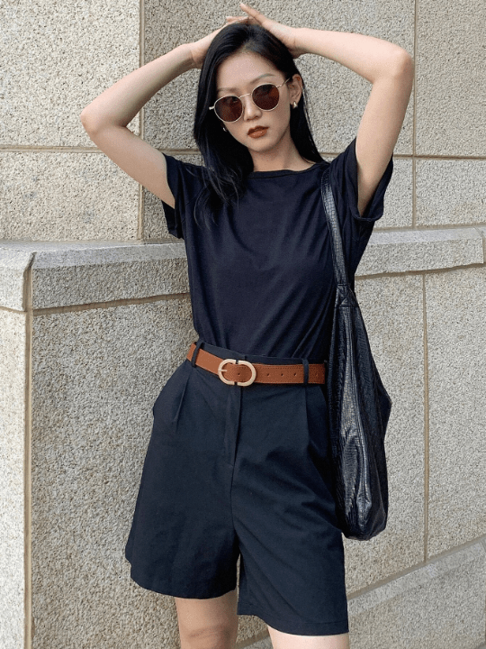 DAZY Stitch Detail Buckle Belt - Lolli World Marketplace