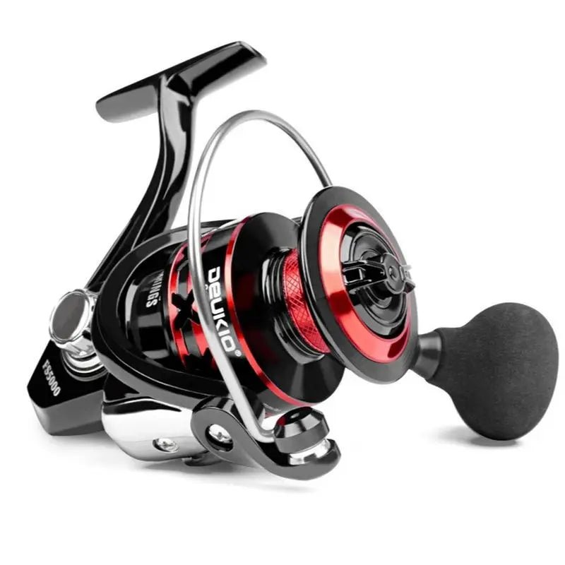 DEUKIO Fishing Reel 2000 - 7000 Max Drag 12KG Spinning Reels Metal Spool carretilhas de pesca Reel for Fishing Accessories Peche