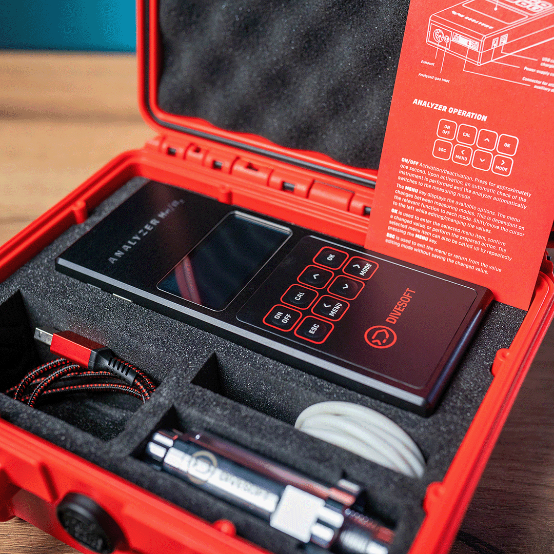 Divesoft O2/He Analyzer Set Blender