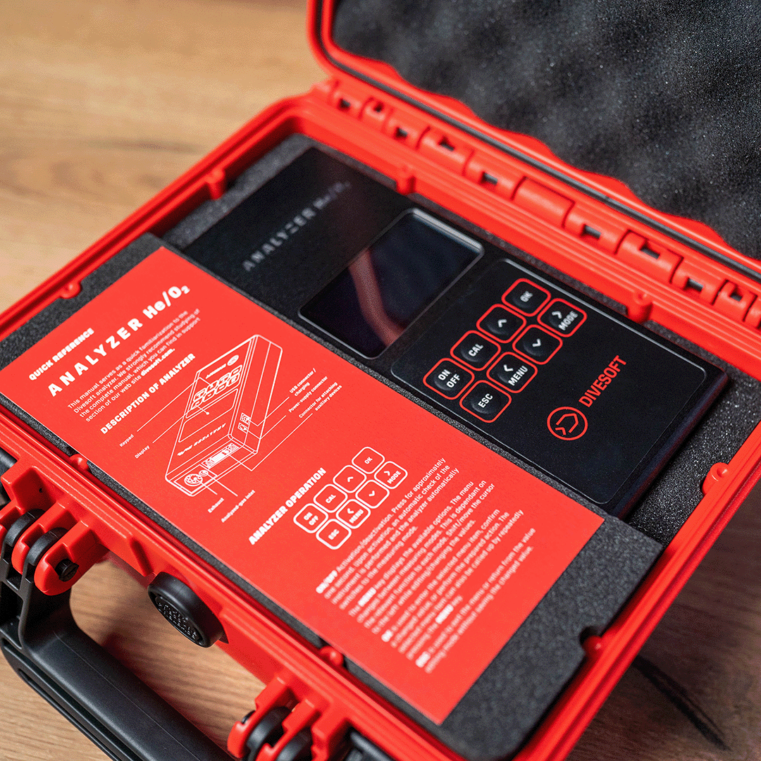 Divesoft O2/He Analyzer Set Blender