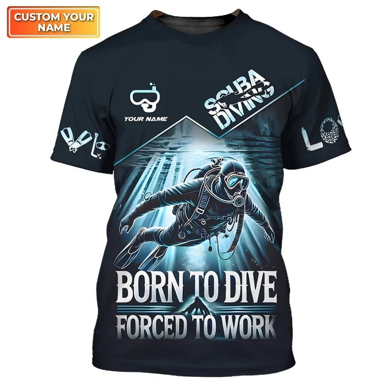 Diving 3D Printed T-shirt New Trend