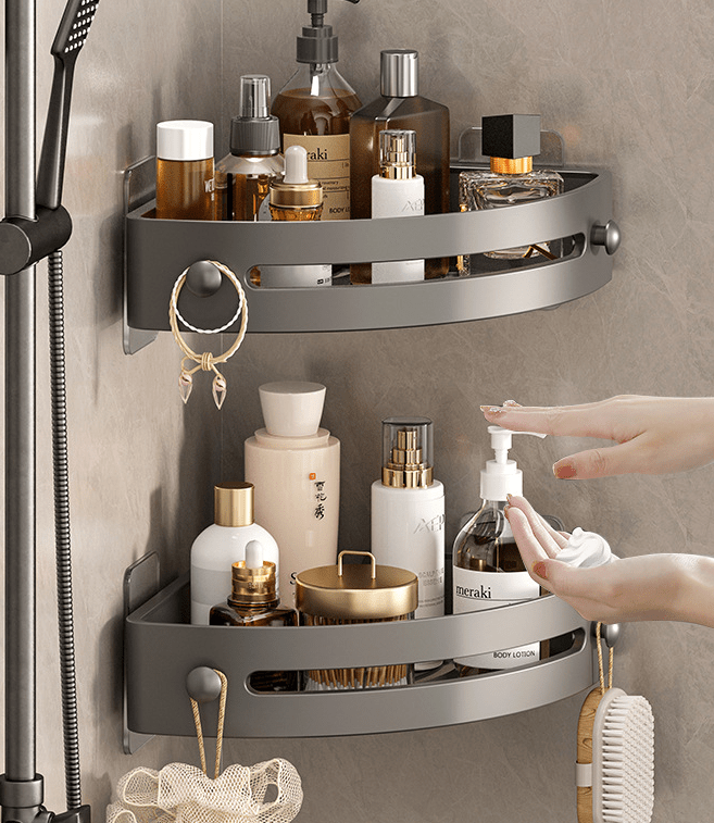 Drill Free Shower Caddy Organizer Corner Shower Shelves