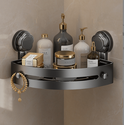 Drill Free Shower Caddy Organizer Corner Shower Shelves (Suction cup)