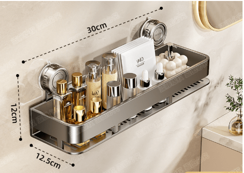 Drill Free Shower Caddy Organizer Shower Shelves (Suction cup)
