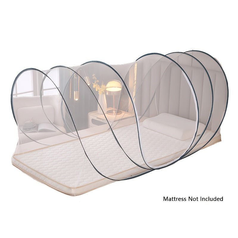 Extra Large Pop Up Mosquito Net Tent, Anti Mosquito Bite, Portable Foldable Mosquito Net for RV Bed Camping Travel Patio, Dormitory, Bunk Beds (No Mattress)