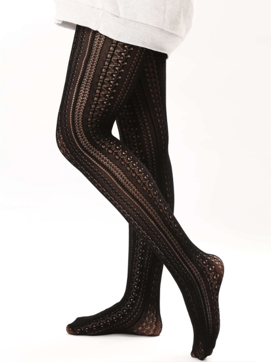 Hollow Out Black Tights - Lolli World Marketplace