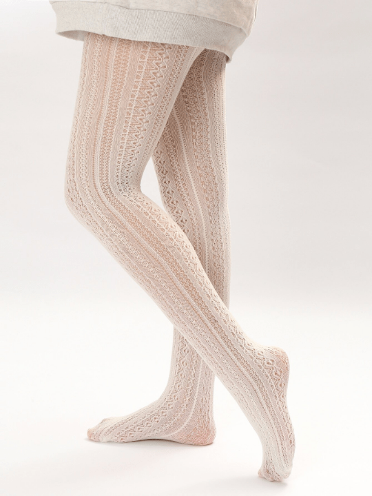 Hollow Out Plain Tights - Lolli World Marketplace