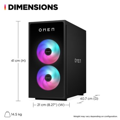 HP OMEN 35L GT16 - 0852no R7 - 8700F/16/1TB/5060 Ti Gaming Desktop