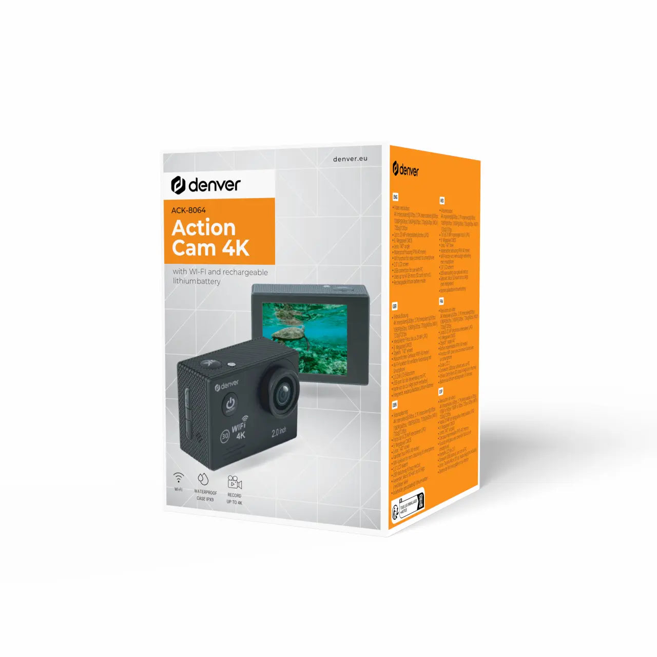 Denver Action Camera 4K Wi-Fi 8Mpixel 140° Wide Angle ACK-8064