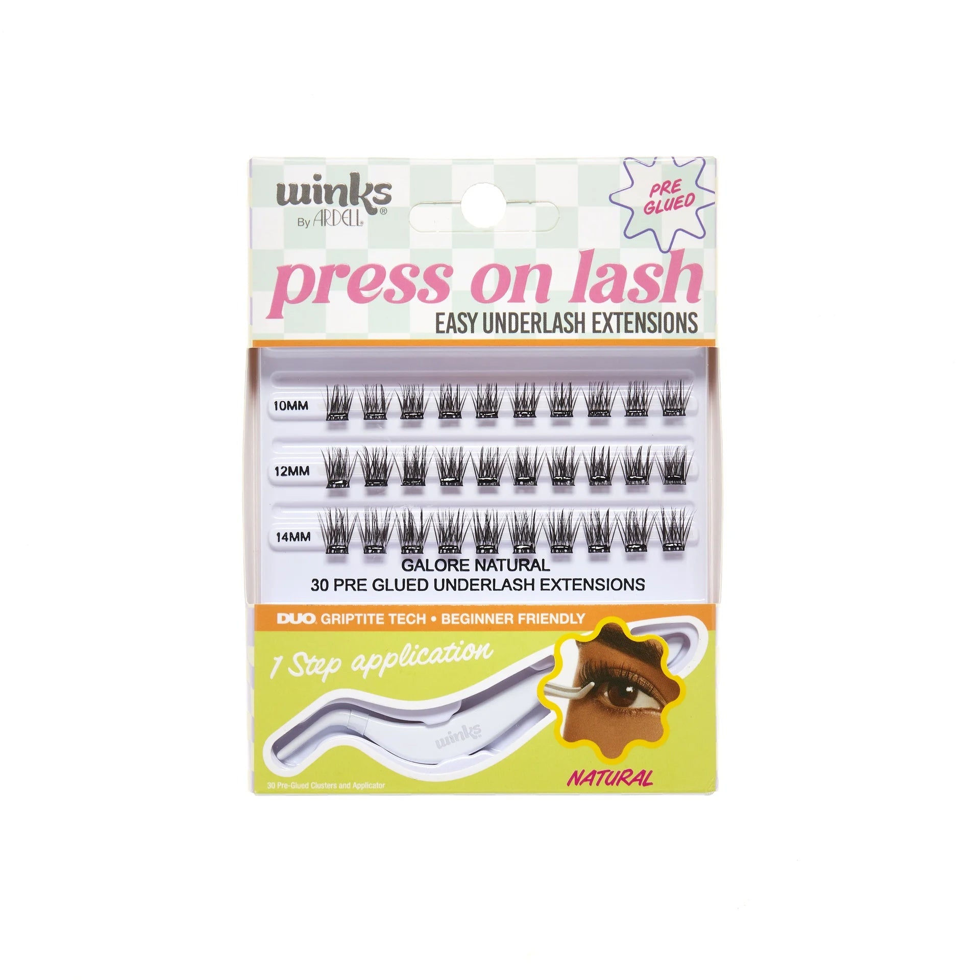 Ardell Winks Press On Underlash Extensions Galore Natural 30 pcs