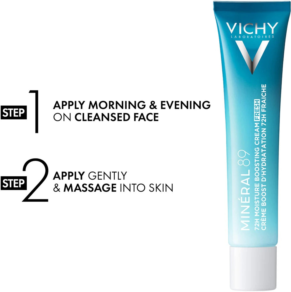 Vichy Minéral 89 72H Moisture Boosting Cream Fresh Moisturizing face cream with hyaluronic acid