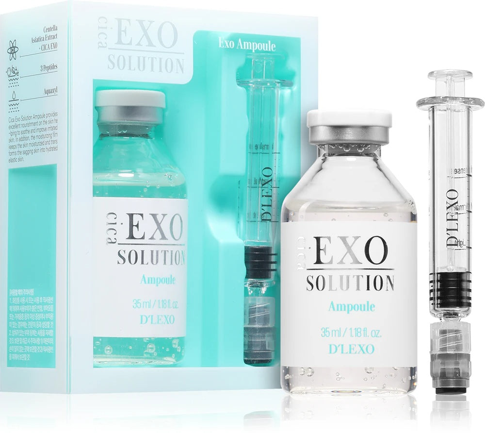 Dermaline D'LEXO Cica EXO Solution Ampoule moisturizing and soothing serum with anti-aging effect