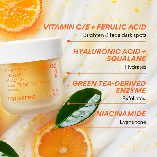 Innisfree Green Tea Enzyme Vitamin C Brightening Gel Cream