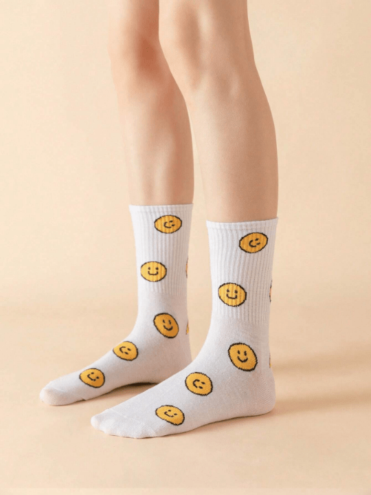 JORD.DESIGNS 3pairs Fashionable Mid - calf Socks With Letter Pattern - Lolli World Marketplace