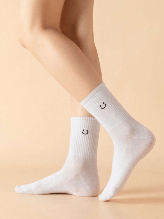 JORD.DESIGNS 3pairs Fashionable Mid - calf Socks With Letter Pattern - Lolli World Marketplace