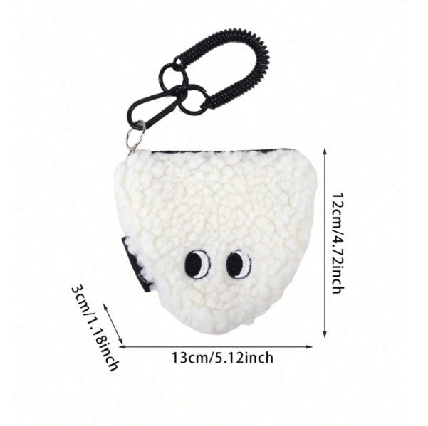 Keychain Wallet - Mini Zip Around Wristlet Wallet