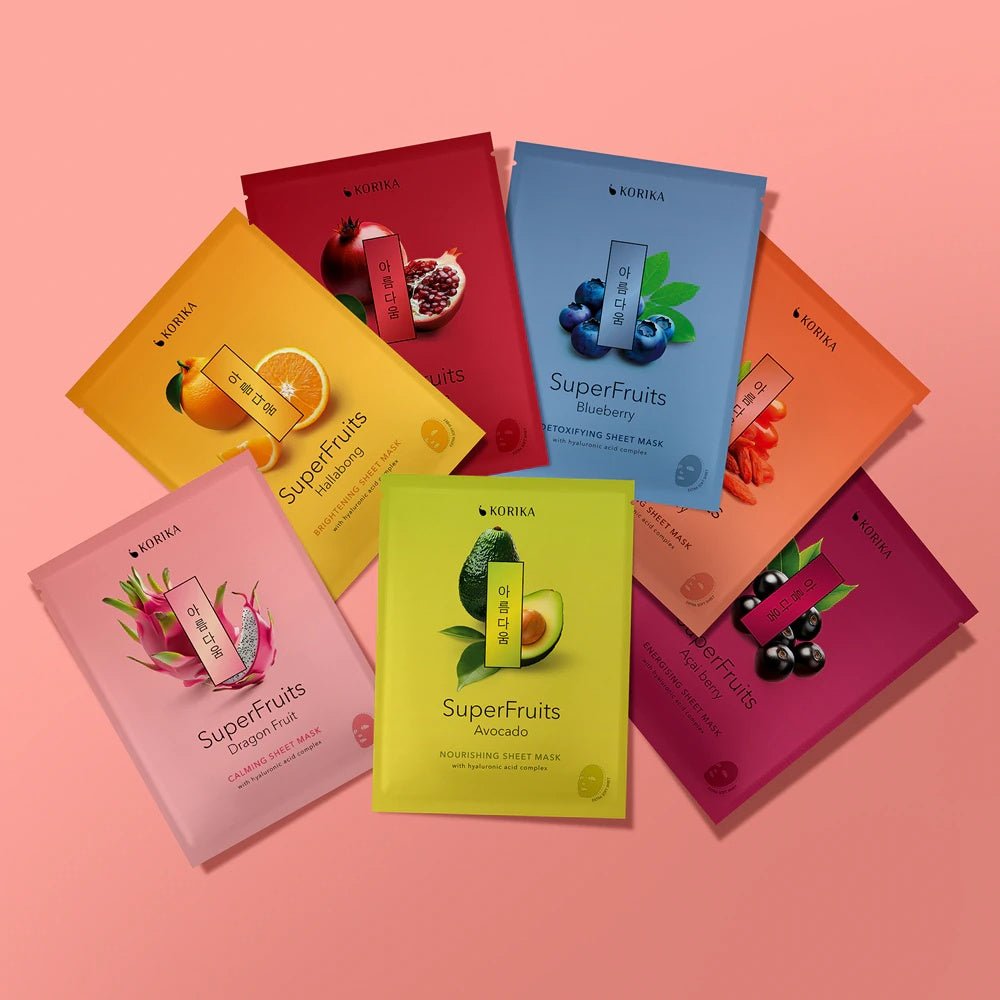 KORIKA SuperFruits Pomegranate - Hydrating Sheet Mask Moisturizing sheet mask for the face