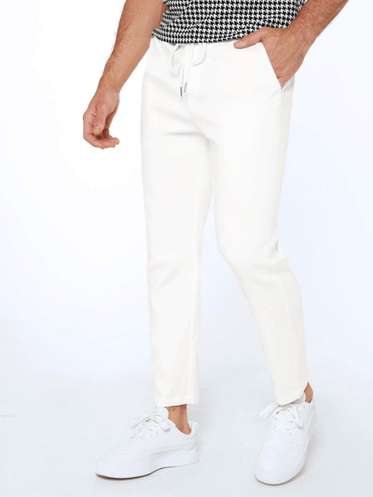 Manfinity Basics Men Slant Pocket Carrot Pants - Lolli World Marketplace