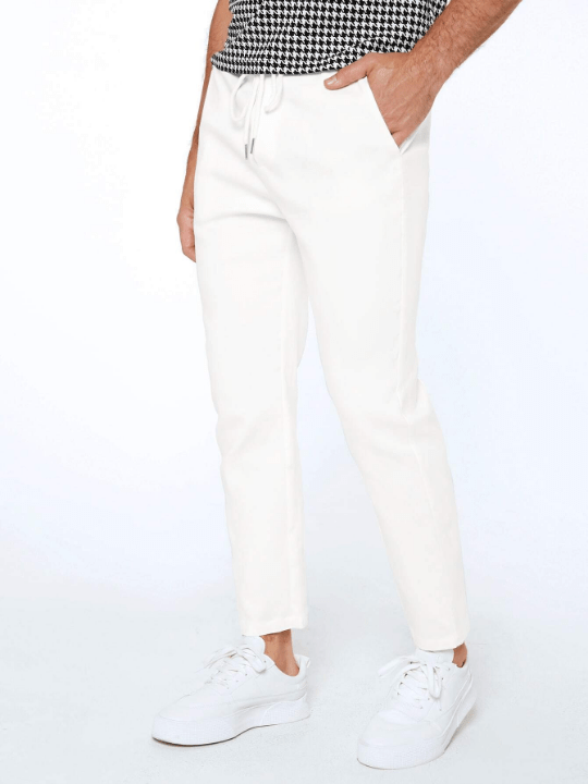 Manfinity Basics Men Slant Pocket Carrot Pants - Lolli World Marketplace