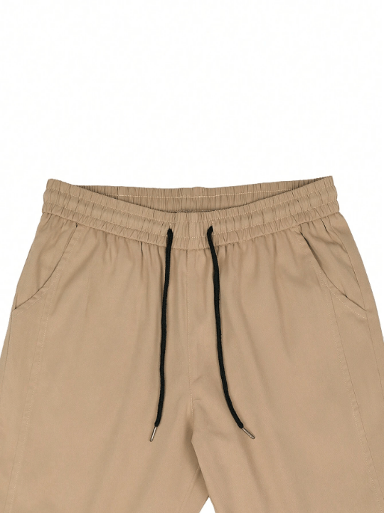 Manfinity Basics Men Solid Slant Pocket Drawstring Waist Pants - Lolli World Marketplace