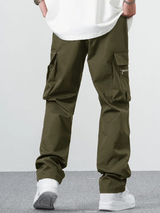 Manfinity EMRG Loose - Fit Men's Cargo Pants With Drawstring Waist - Lolli World Marketplace