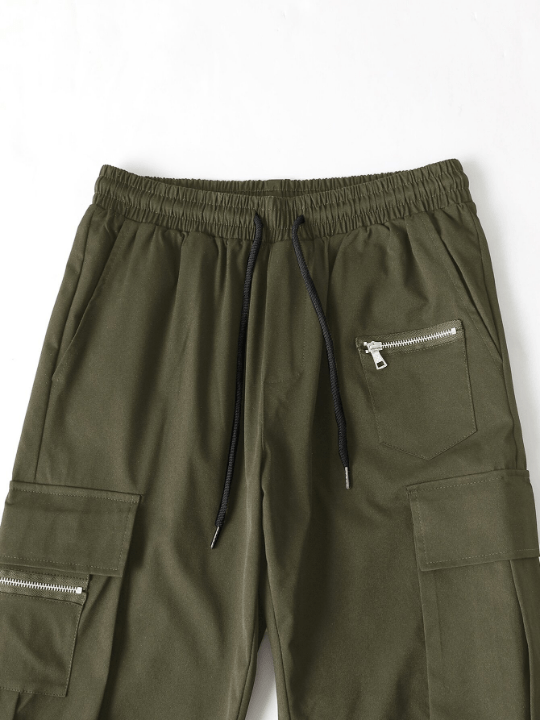 Manfinity EMRG Loose - Fit Men's Cargo Pants With Drawstring Waist - Lolli World Marketplace
