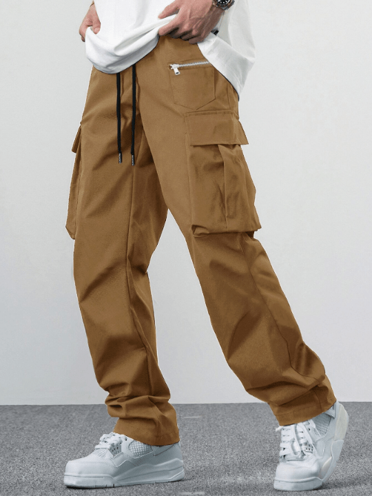 Manfinity EMRG Loose Men's Drawstring Waist Cargo Pants - Lolli World Marketplace