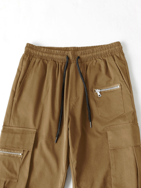 Manfinity EMRG Loose Men's Drawstring Waist Cargo Pants - Lolli World Marketplace