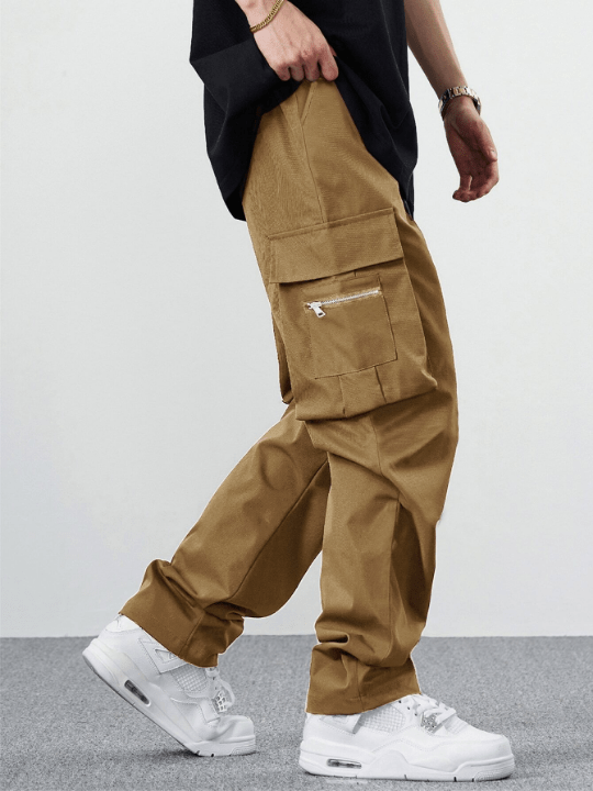 Manfinity EMRG Loose Men's Drawstring Waist Cargo Pants - Lolli World Marketplace