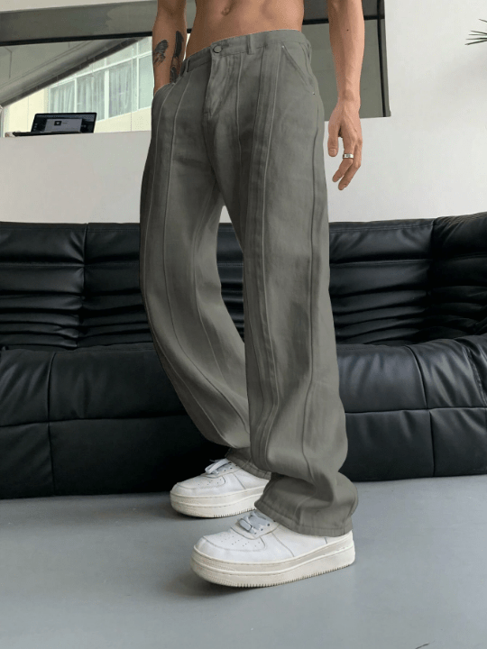 Manfinity EMRG Men Slant Pocket Straight Leg Pants - Lolli World Marketplace