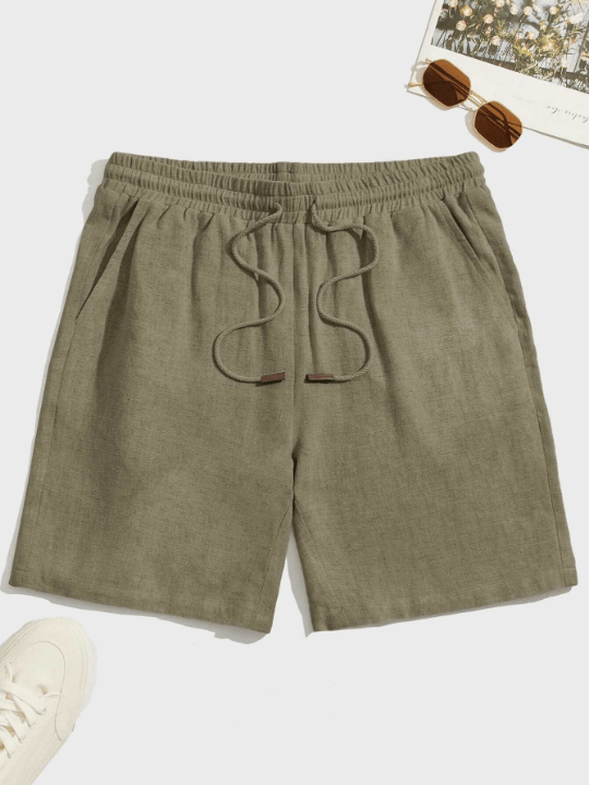 Manfinity Homme Loose Fit Men's Drawstring Waist Shorts - Lolli World Marketplace