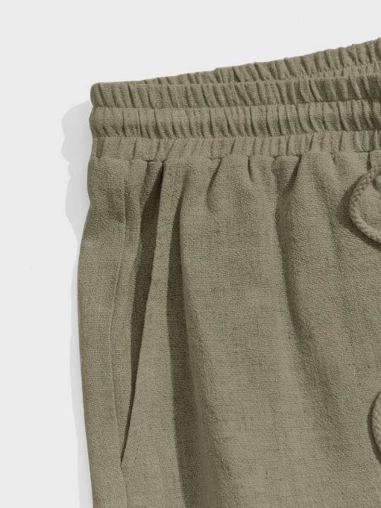 Manfinity Homme Loose Fit Men's Drawstring Waist Shorts - Lolli World Marketplace