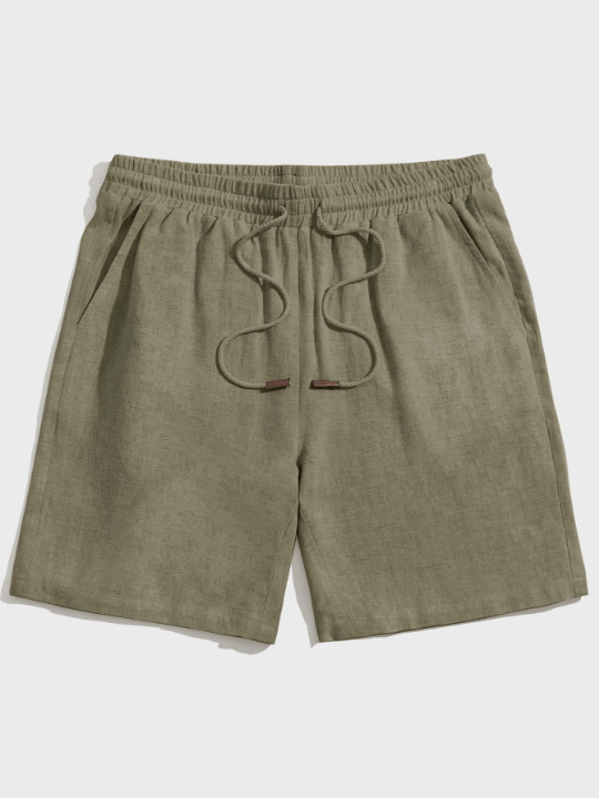 Manfinity Homme Loose Fit Men's Drawstring Waist Shorts - Lolli World Marketplace