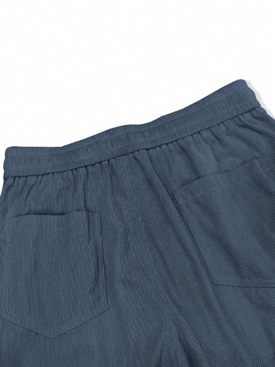 Manfinity Homme Loose - Fitting Men's Casual Straight - Leg Long Pants - Lolli World Marketplace