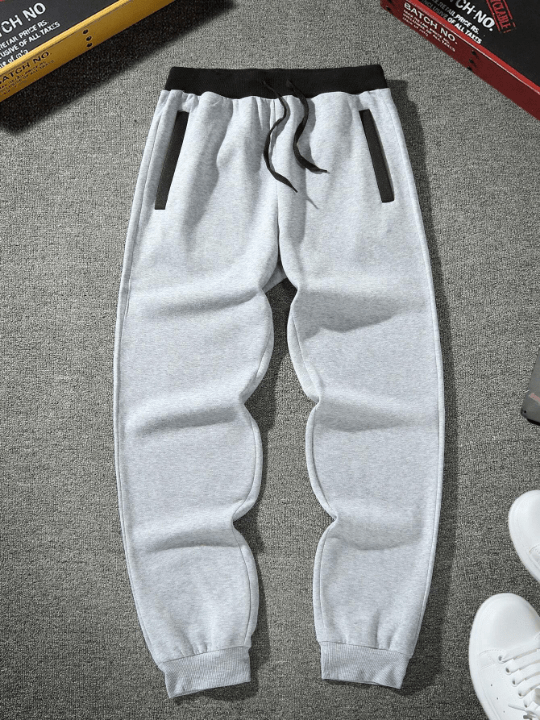 Manfinity Homme Men Contrast Binding Drawstring Waist Sweatpants - Lolli World Marketplace