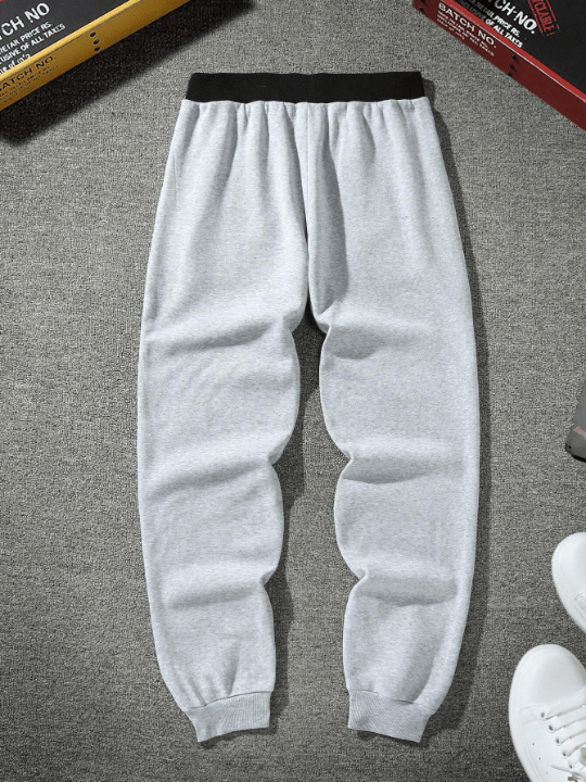 Manfinity Homme Men Contrast Binding Drawstring Waist Sweatpants - Lolli World Marketplace