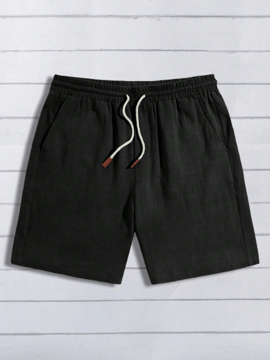 Manfinity Homme Men Drawstring Waist Shorts - Lolli World Marketplace