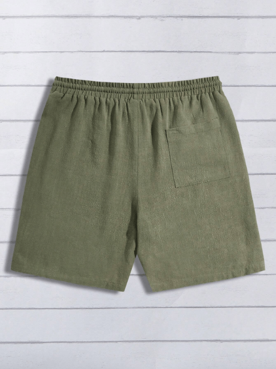 Manfinity Homme Men Drawstring Waist Slant Pocket Shorts - Lolli World Marketplace