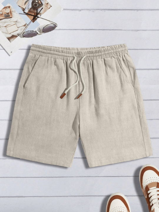 Manfinity Homme Men Drawstring Waist Slant Pocket Shorts - Lolli World Marketplace