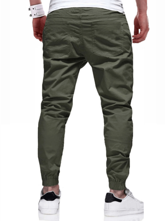 Manfinity Homme Men Drawstring Waist Tapered Pants - Lolli World Marketplace